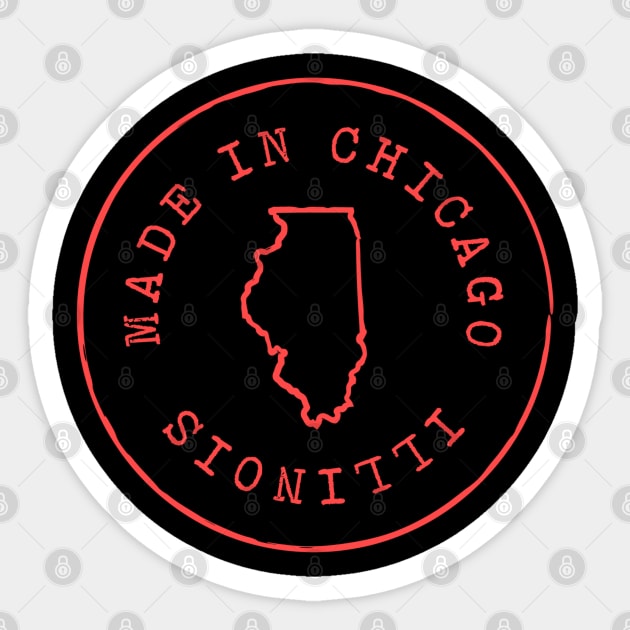 Made in Illinois T-Shirt Sticker by Geometrico